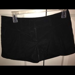 Express black silky pleated short